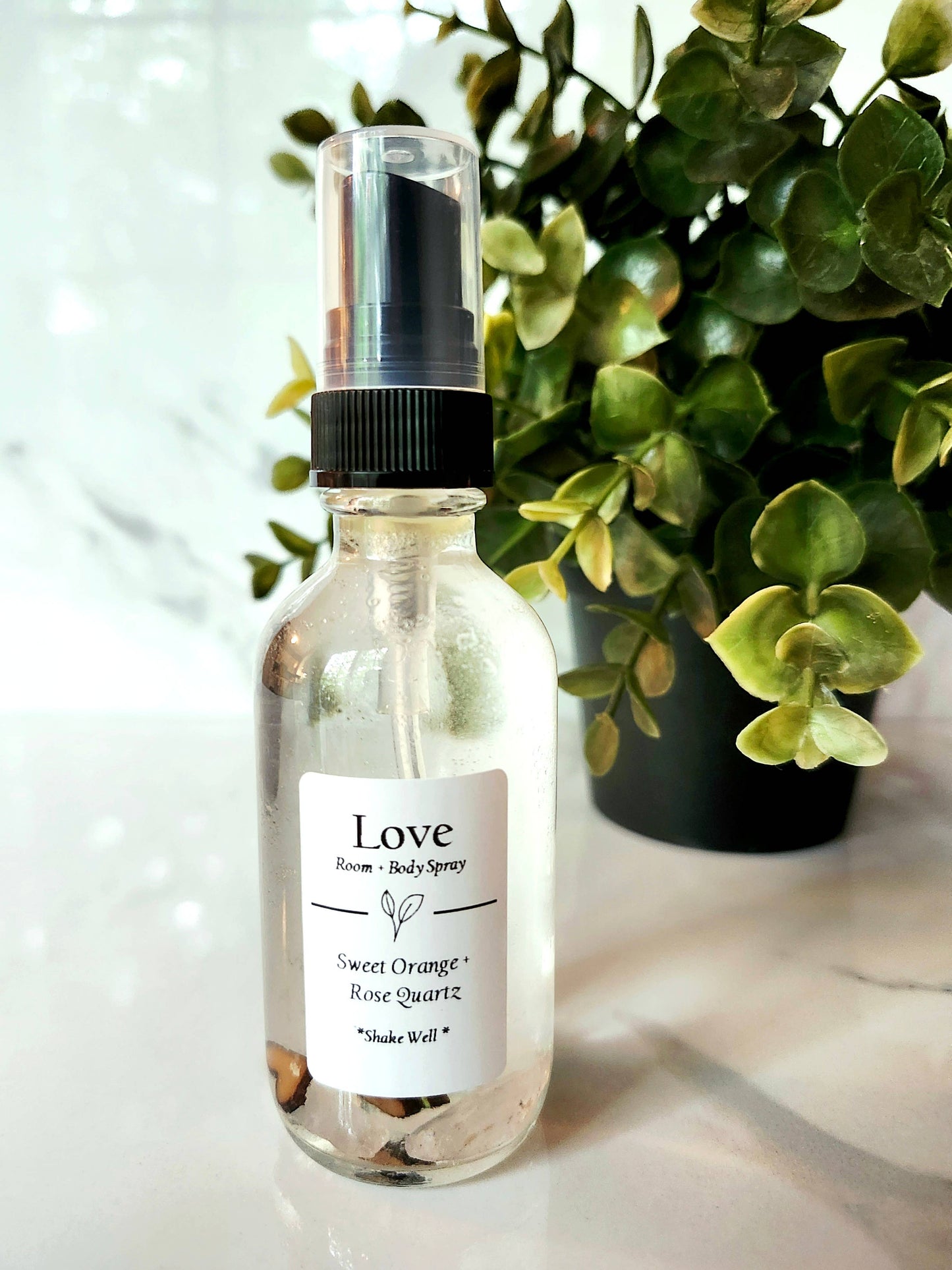 Love: Sweet Orange + Rose Quartz Room + Body Spray