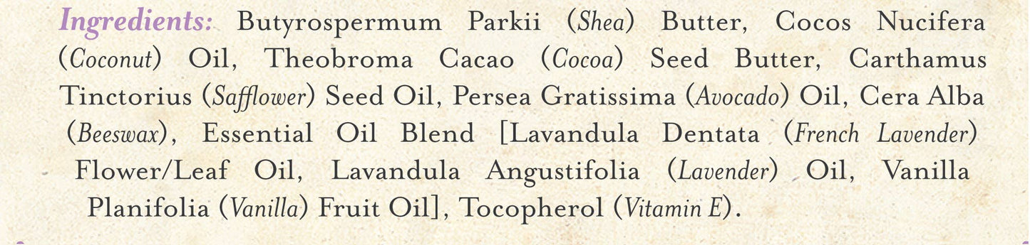 Body Butter Lavender & Vanilla