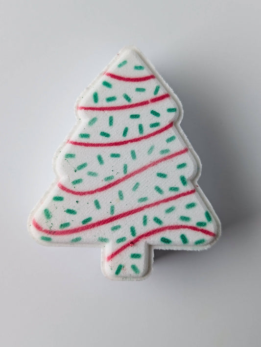 Christmas Tree Cake Bath Bomb