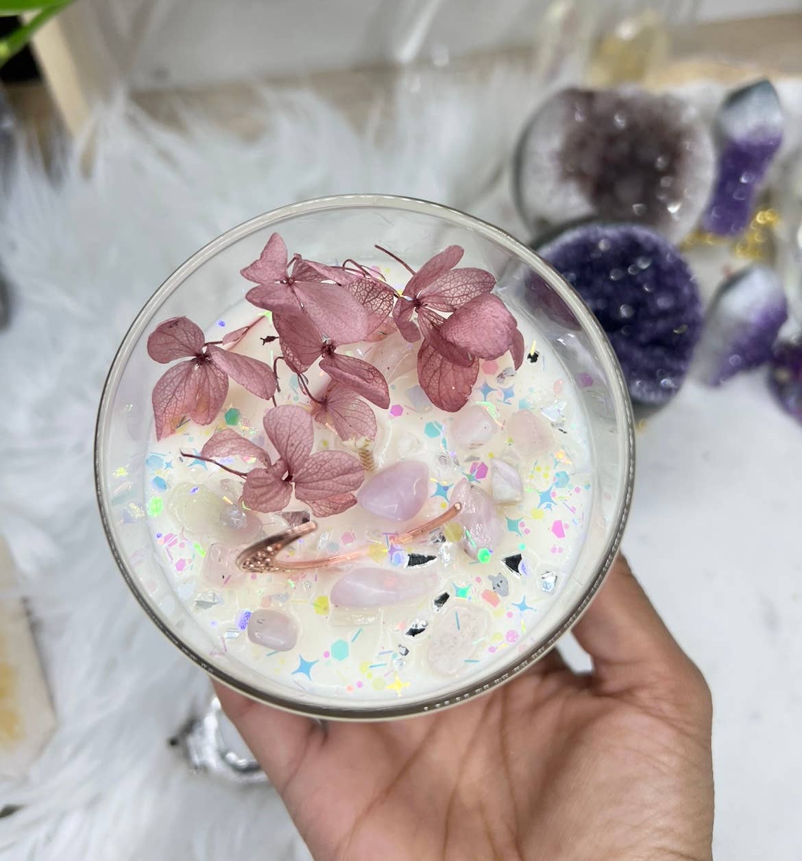 Bish, I love you candle