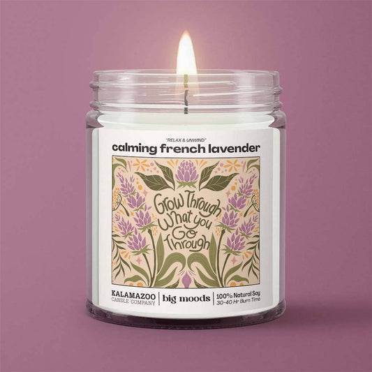 "Grow Through" Calming French Lavender Candle