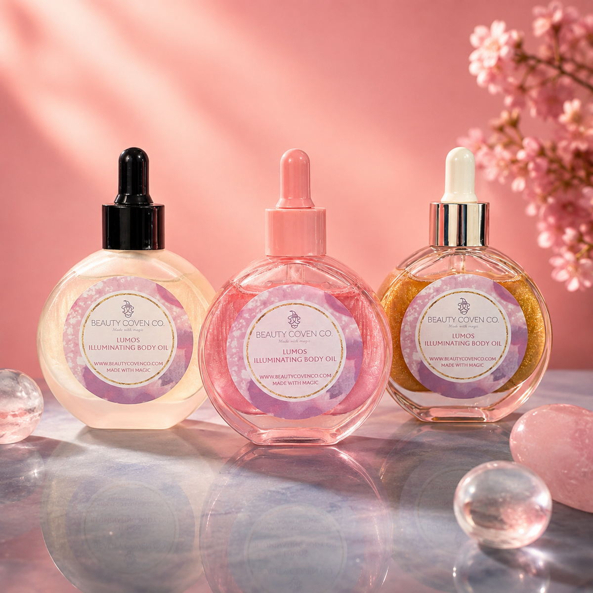 Pink Champagne Shimmer Body Oil(Pink Shimmer)