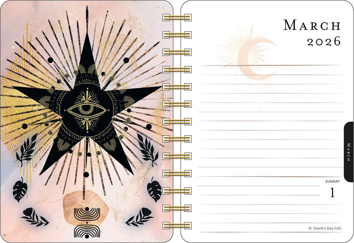 Year of the Witch 2026 Weekly Planner Calendar